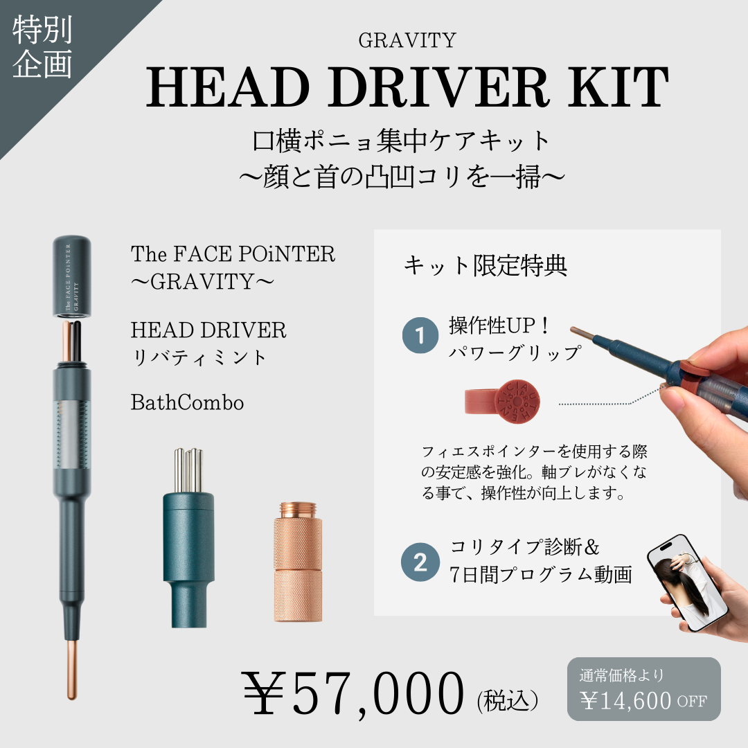 HEAD DRIVER KIT GRAViTY パワーグリップ付_2601CA