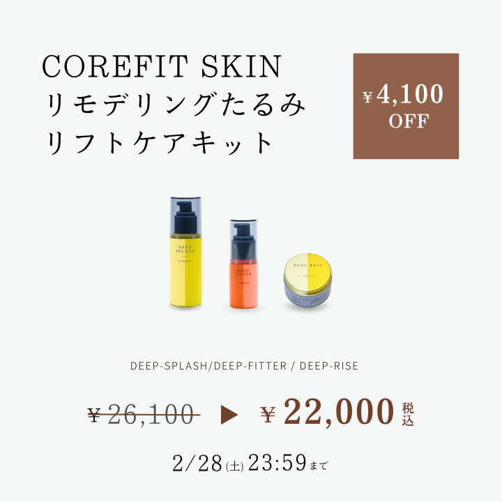 COREFIT SKIN リモデリングたるみリフトケアキット_2601CA