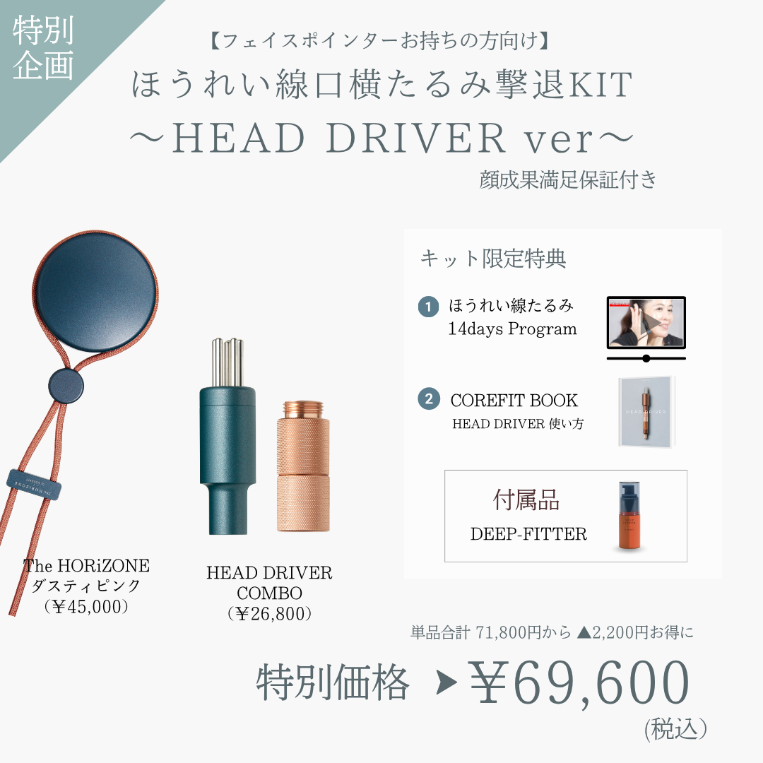 【ポインターお持ちの方向け】ほうれい線たるみ撃退_HEAD DRIVER（HRZ×ミント）2605