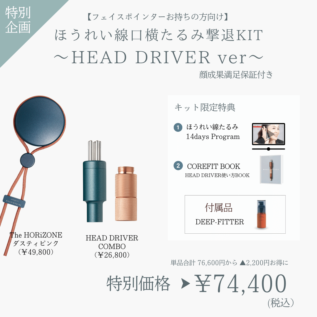 【ポインターお持ちの方向け】ほうれい線たるみ撃退_HEAD DRIVER（HRZ×ミント）2606