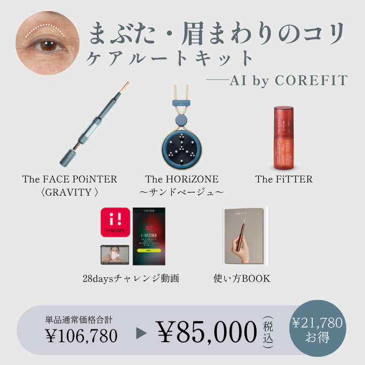 【AI by COREFIT】まぶた・眉まわりのコリケアルートキット_2609CA