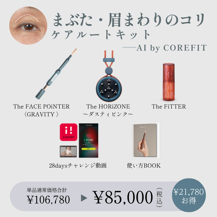 【AI by COREFIT】まぶた・眉まわりのコリケアルートキット_2609CA