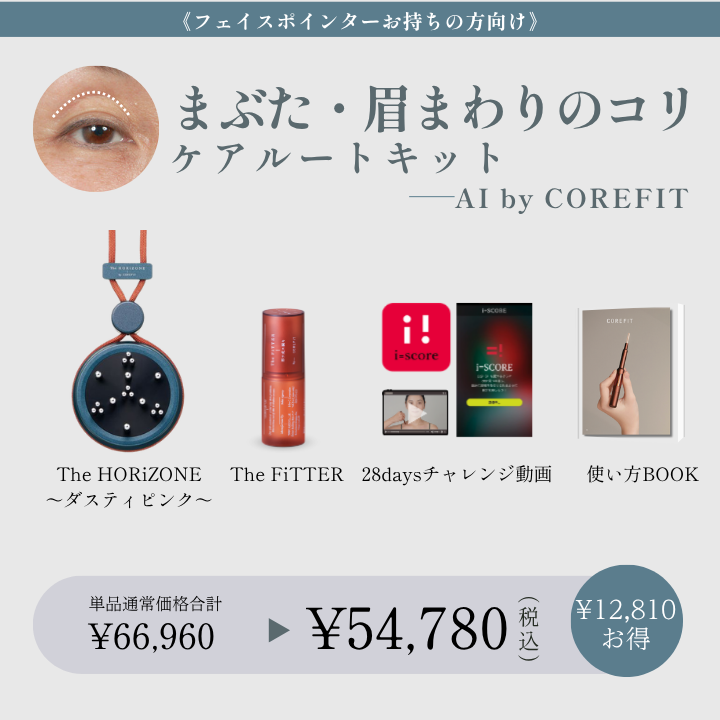 【AI by COREFIT】<ポインターお持ちの方>まぶた・眉まわりのコリケアルートキット