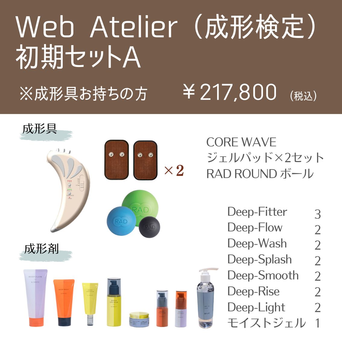 Web Atelier（成形検定）初期セットA_2502 | B-by-C／COREFIT