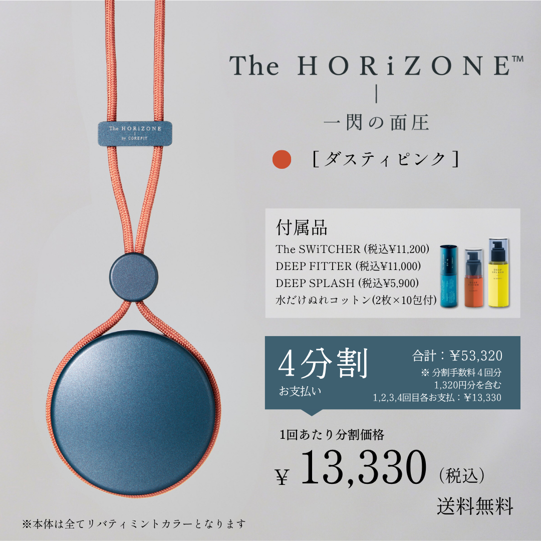 ＜4ヶ月払コース＞The HORiZONE スキンケアキット（グリップコード：ダスティピンク）